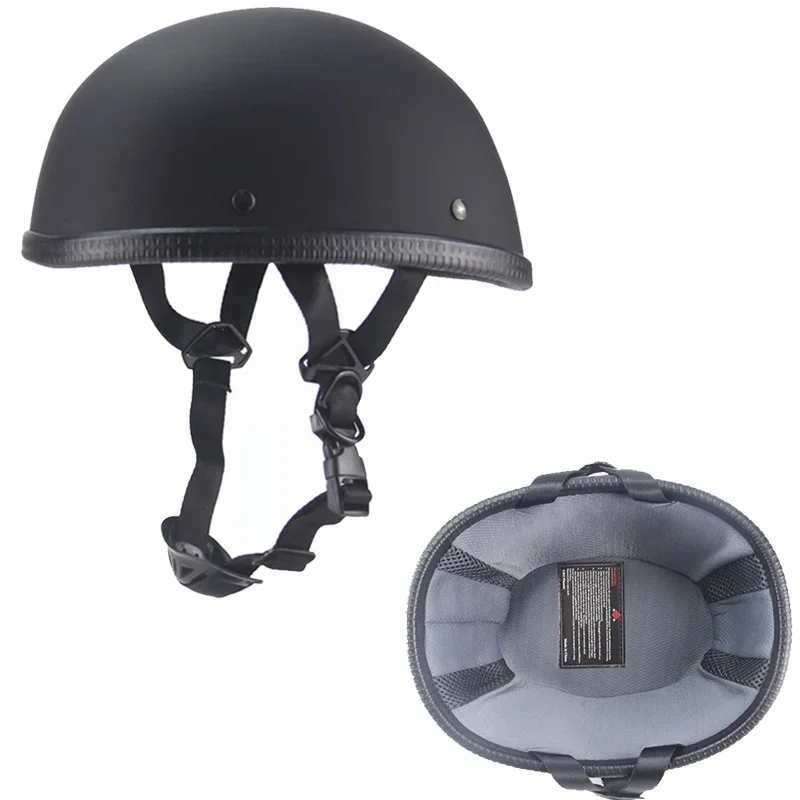 AliExpress DOT approved motobike helmet half face helmet ABS shell for man and woman Unisex Retro Motorcycle Helmet Ultralight Cycling Half