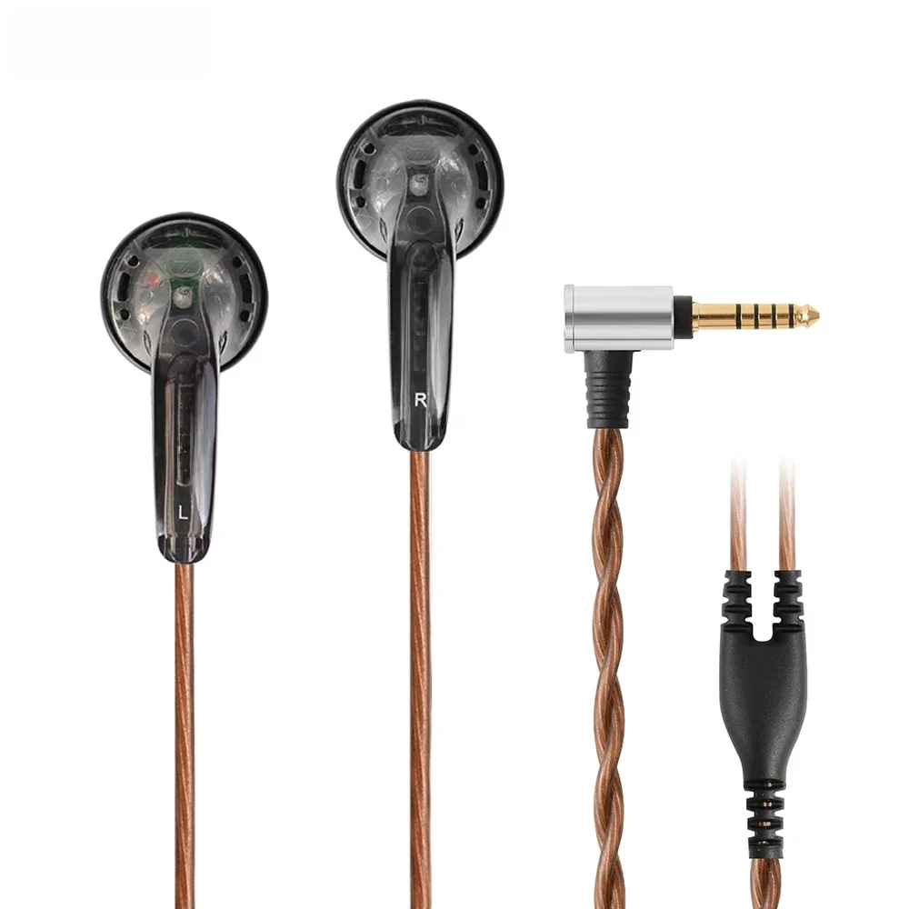 FAAEAL Rozemarijn Platte Kop Oordopjes 3.5mm Standaard/4.4mm 2.5mm TRRS Gebalanceerde Koptelefoon 150ohm HiFi Bass Muziek hoofdtelefoon Headsets - afbeelding 2