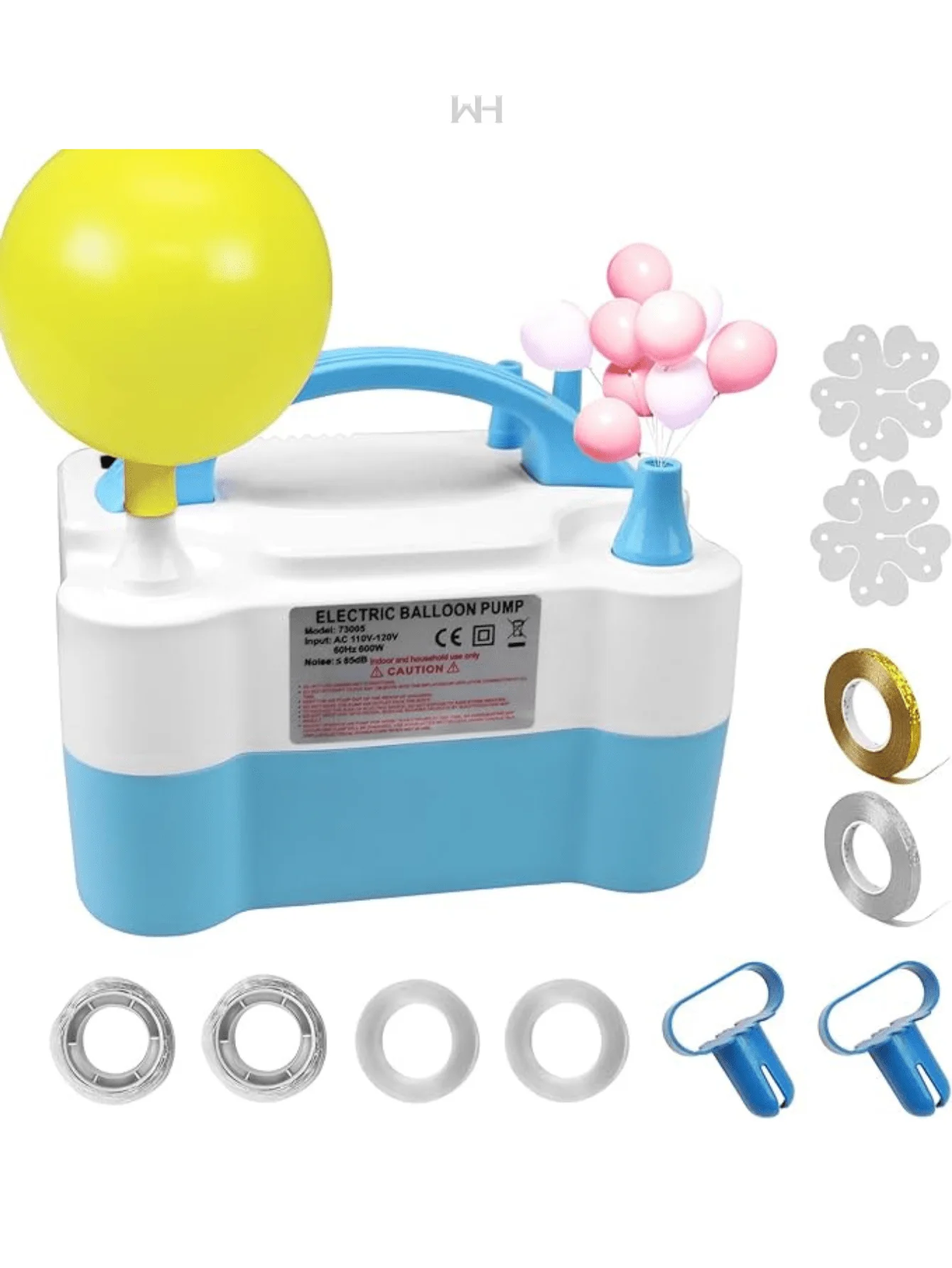 Electric pump to inflate balloons, party supplies, decoration, balloons for children, events, wedding, Valentine