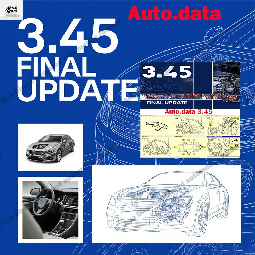 

AutoData 3.45 obd2 scanner wiring diagrams data with install video autodata Car accessories software & Newest Autodata Software