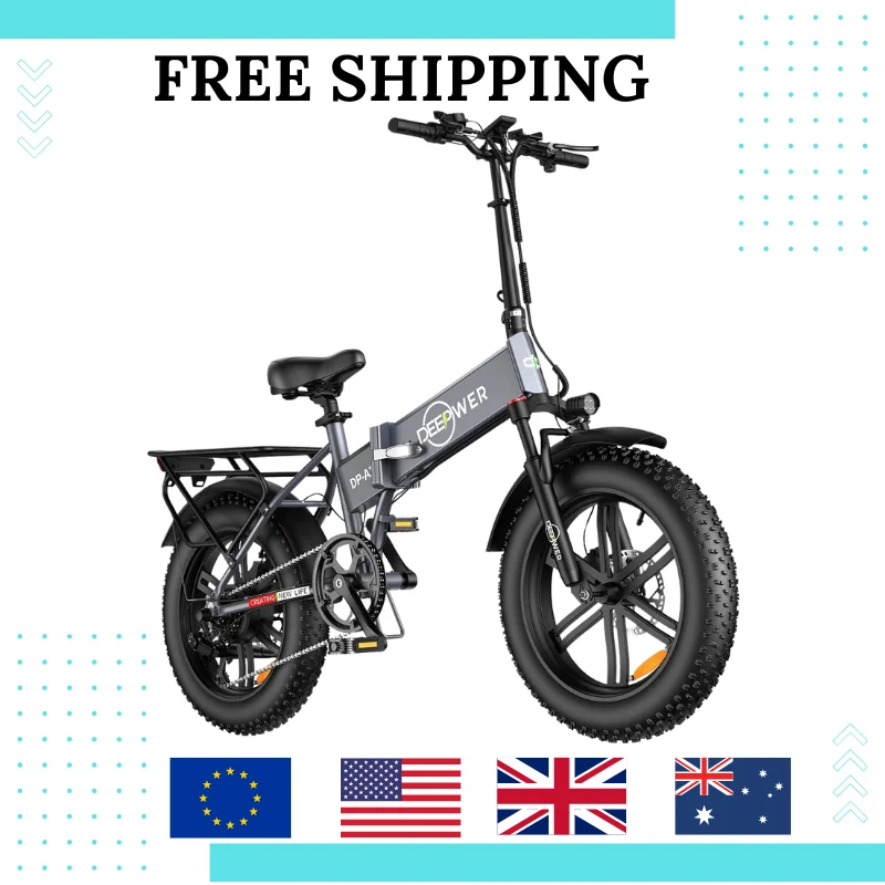 

ZPW A1 20 inch Ebike 1500W 48V 20AH Off road Adult Electric Bike Folding Mountain Fat Tire Electric Bicycle
