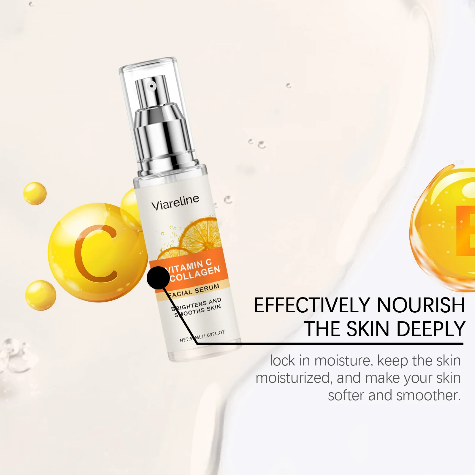 سيروم فيارلين فيتامين C للوجه، ترطيب يومي، يعزز النعومة، مضاد للأكسدة، لون البشرة المتوهج، استعادة مصل بشرة الوجه #3