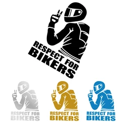 Various Sizes Respect For Bikers Car Sticker Waterproof Sticker Decal Funny Vinyl Bike Motorcycle Auto Car Styling Decoration