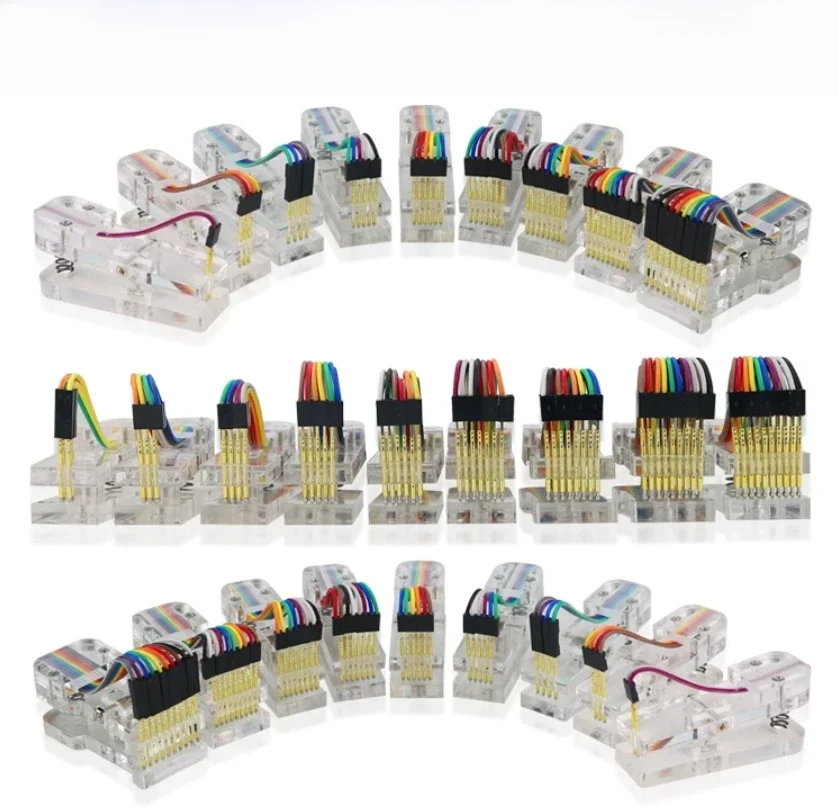 1 sztuk 2PIN-10PIN 1.27/2.0/2.554 odstęp zacisk testowy program zacisk spalania PCB zacisk spalania programator zacisk spalania — zdjęcie 2