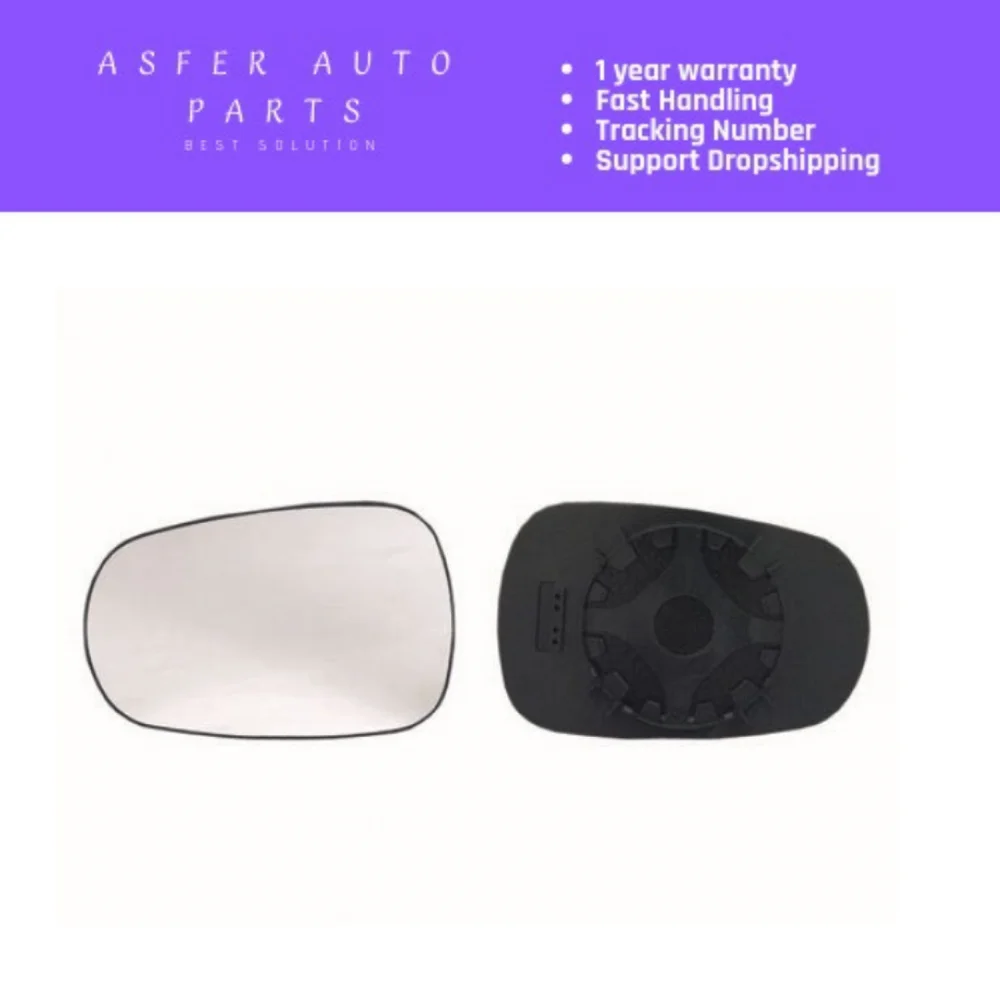 MIRROR GLASS MECHANICAL ASPHERIC LEFT AND RIGHT FOR RENAULT CLIO I 1990 1998-CLIO II 1998-SCENIC 1996 2003 7701040256