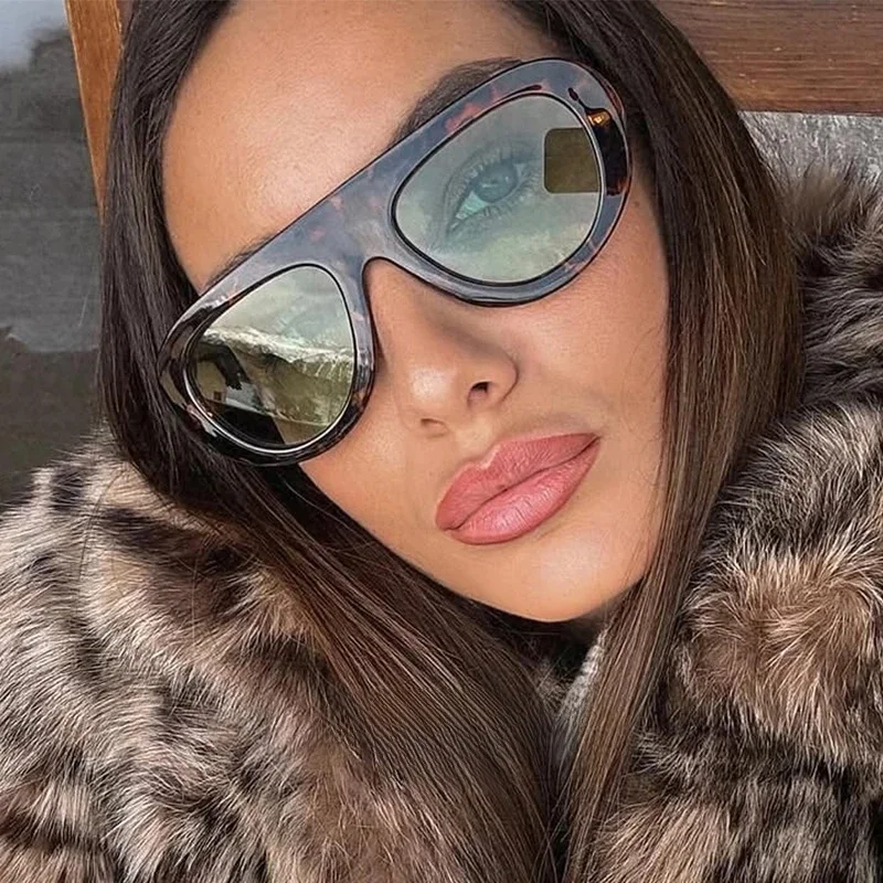 AliExpress Arvin New Women's Fashion Irregular Square Sunglasses Personalized Retro Trend Instagram Outdoor Cycling Photography Sunglasses Men's