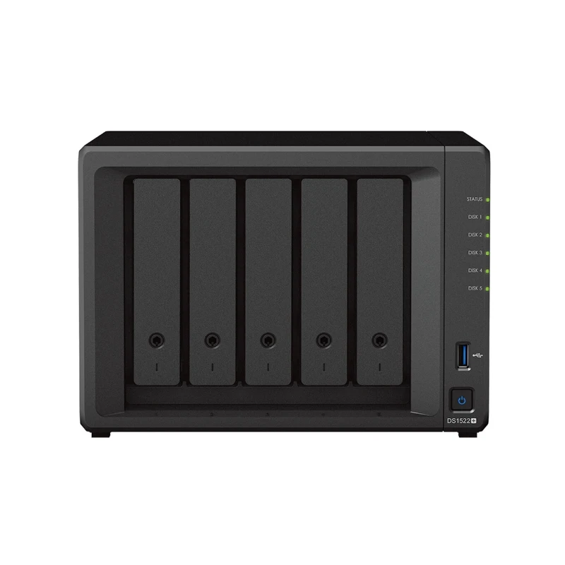 حاوية Synology DiskStation DS1522+ 8GB 5-Bay NAS أصلية 100% أصلية جديدة (بدون قرص)