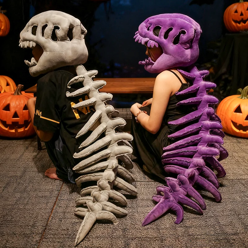 

Подушка для головного убора со скелетом динозавра — 4 цвета, идеально подходит для вечеринки, косплея и уютного дивана для отдыха