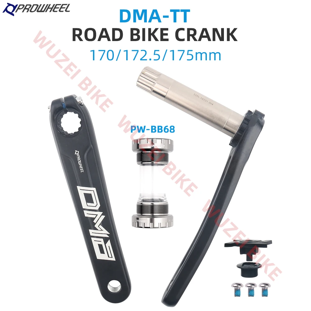 

PROWHEEL DMA Road bike GXPP Aluminum alloy Crank 170MM 172.5MM 175mm for Road Folding Bicycle Crankset