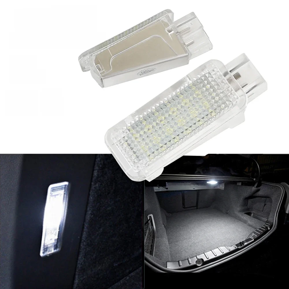 Lampe LED blanche pour porte de courtoisie, coffre, coffre, coffre, boîte à gants, pour Audi A3 8P A4 B6 A6 C6, étanche 6000K, éclairage intérieur de voiture