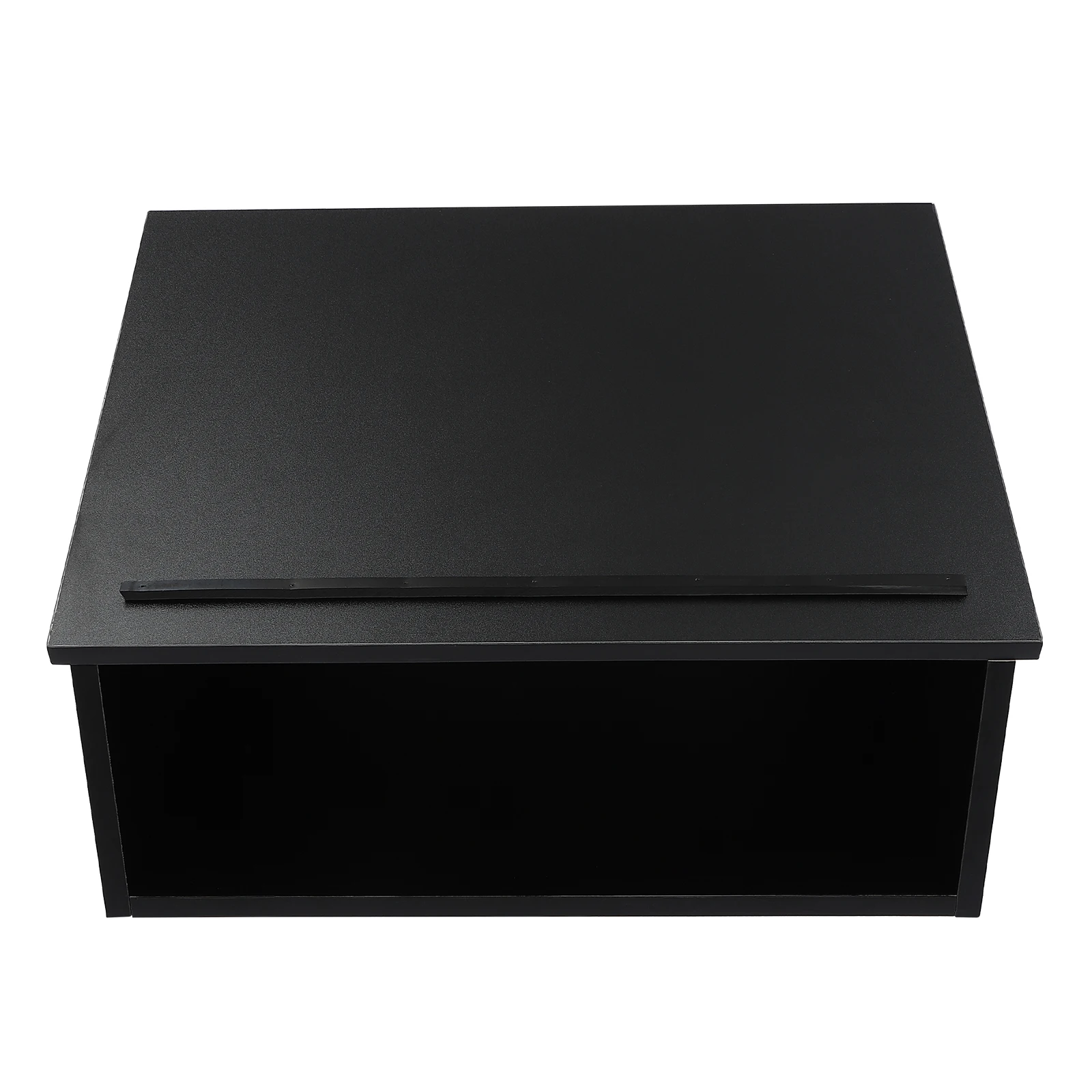 Black Portable Tabletop Lectern, Classroom Presentation Lectern, Table Top Lectern for Classrooms, Squares, Churches, Conference