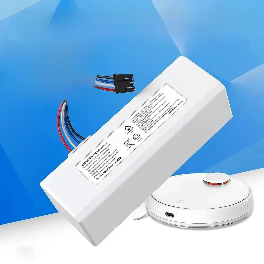 Batterie Li-ion originale 14.4V 12800mAh P1904-4S1P-MM pour aspirateur Robot Xiaomi Mijia 1C STYTJ01ZHM, accessoires et pièces