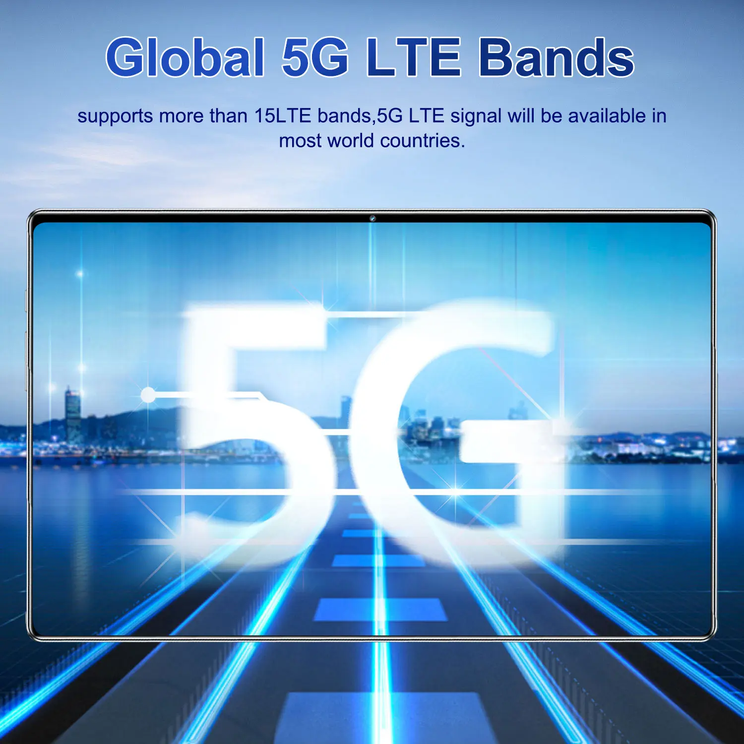 Picture 9: Android Tablet Big HD screen 10.36-inch 16GB RAM 1TB ROM 20000mAh Android 13.0 14 Core Tablets PC Type-C Dual Camera 16MP+32MP Dual SIM card Network WIFI Bluetooth GPS WPS Office Gifts