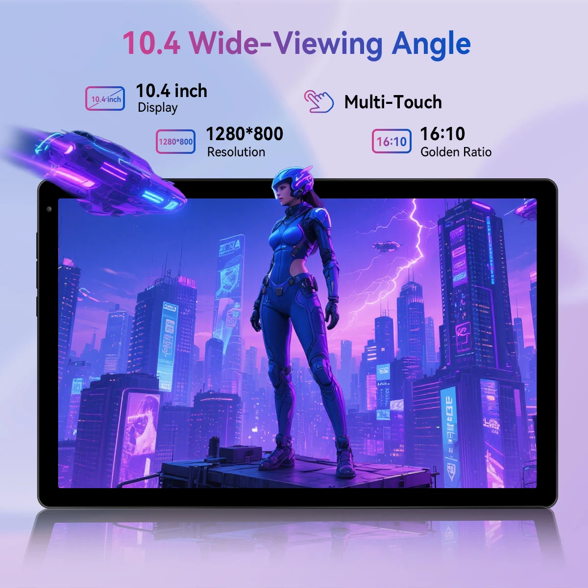 C12 8-Core Tablet PC 10.36 Inch Android 15 Laptop Style Tablet 20GB(3+17GB) RAM 128GB ROM 1280*800 HD LCD 5000mAh Type-C 1TB Expandable Basic Accessory Set For Study Entertainment