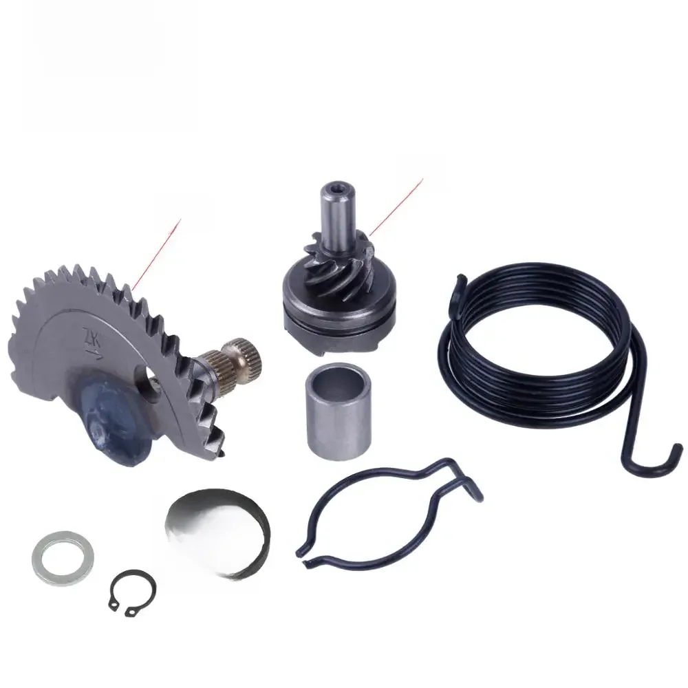 Glixal GY6 49cc 50cc 55mm Kick Start wał z bezczynności zestawy kół zębatych dla chińskich 139QMA 139QMB skuter motorower ATV (20T + 8T) — zdjęcie 2
