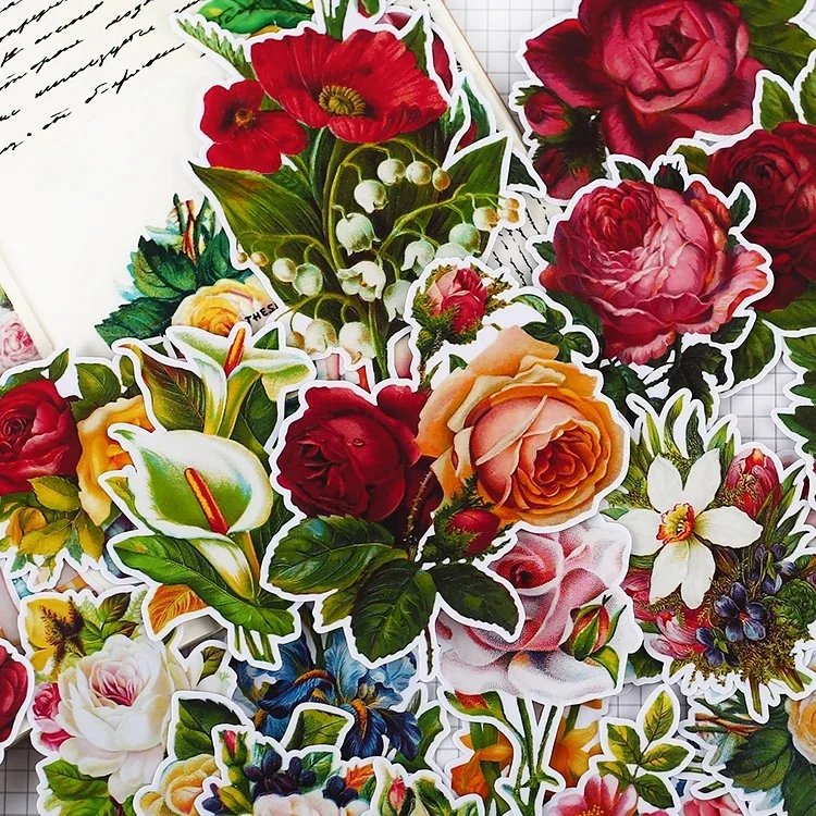 Vintage Victoria Rose naklejki papierowe rękodzieło i naklejki do scrapbookingu książka dekoracyjna naklejka DIY artykuły papiernicze — zdjęcie 2