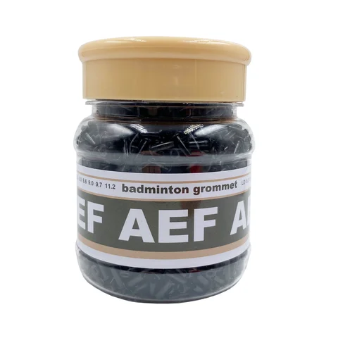 AEF 배드민턴 라켓, 싱글 홀 및 더블 홀 그로밋, 아일렛, 블랙 보틀