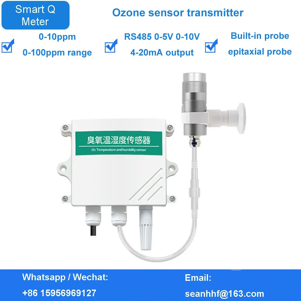 Ozone sensor air toxic gas detector RS485 analog O3 concentration monitoring transmitter Industrial use