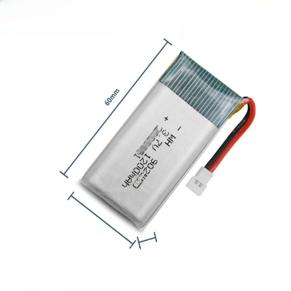 3.7V high rate lithium battery 902560 1200mAh For model UAV RF instrument Car toy model battery water bomb gun battery
