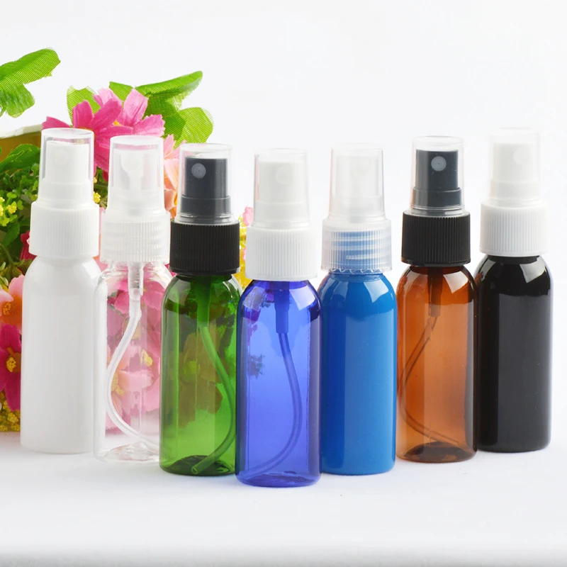 

30ml plastic PET bottle mist sprayer pump toilet flower water perfume alcohol essence toner lotion emulsion purified packing