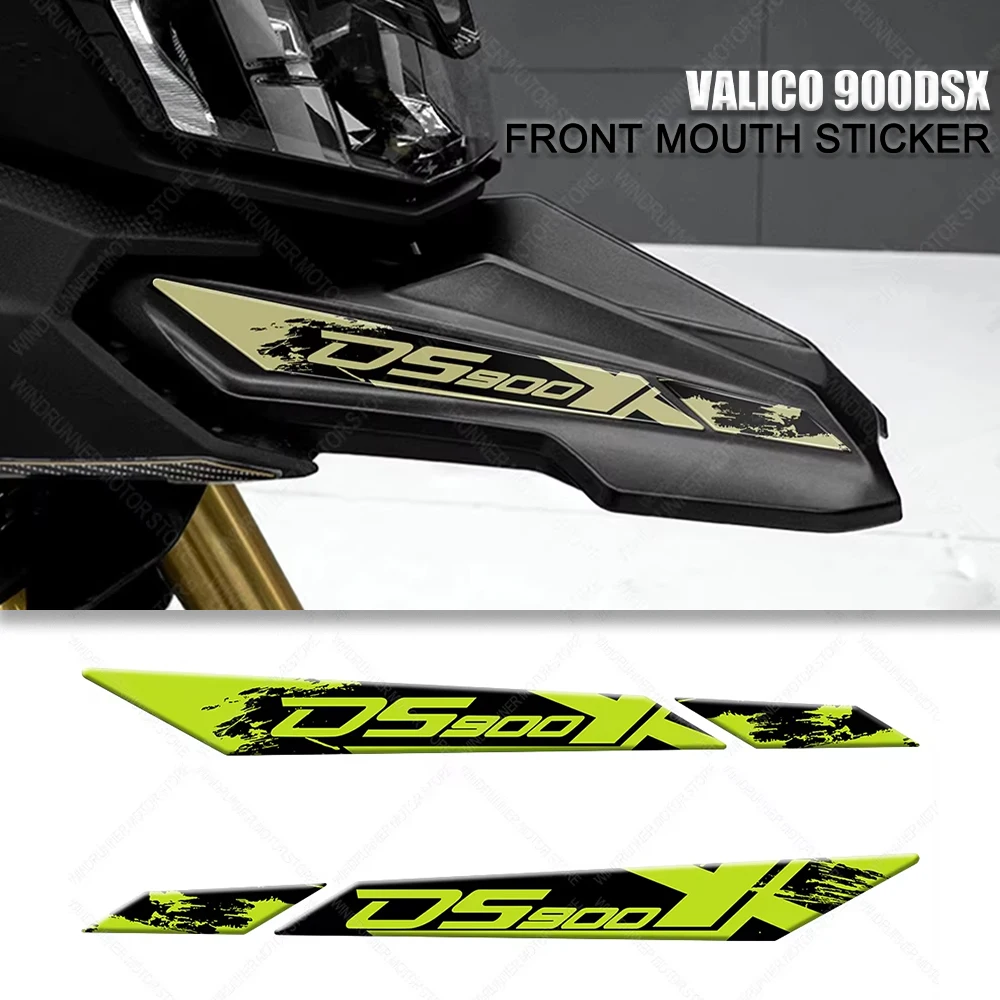 For Voge valico 900 dsx Motorcycle Accessories Motorcycle Front Mouth Cover Protection 3D Sticker Waterproof Decorative Sticker