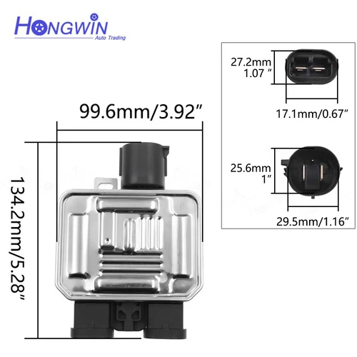 Imagen 2 del producto Módulo de Control del ventilador del radiador compatible con Volvo S80 S60 XC60 V70 XC70 07-16 Land Rover 31305106 940004302 31338823 940009400 940009402