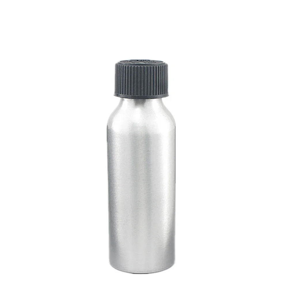 Bouteilles vides en aluminium de 1oz 2oz 4oz 8oz 30/50/60/100ml/120/150/200ml/250ml, bouteille en métal argenté avec bouchons résistants aux enfants, sécurité