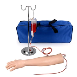 IV Practice Kit Injection Training Arm Model for Nurse Blood Drawing Practice Injection Arm Model