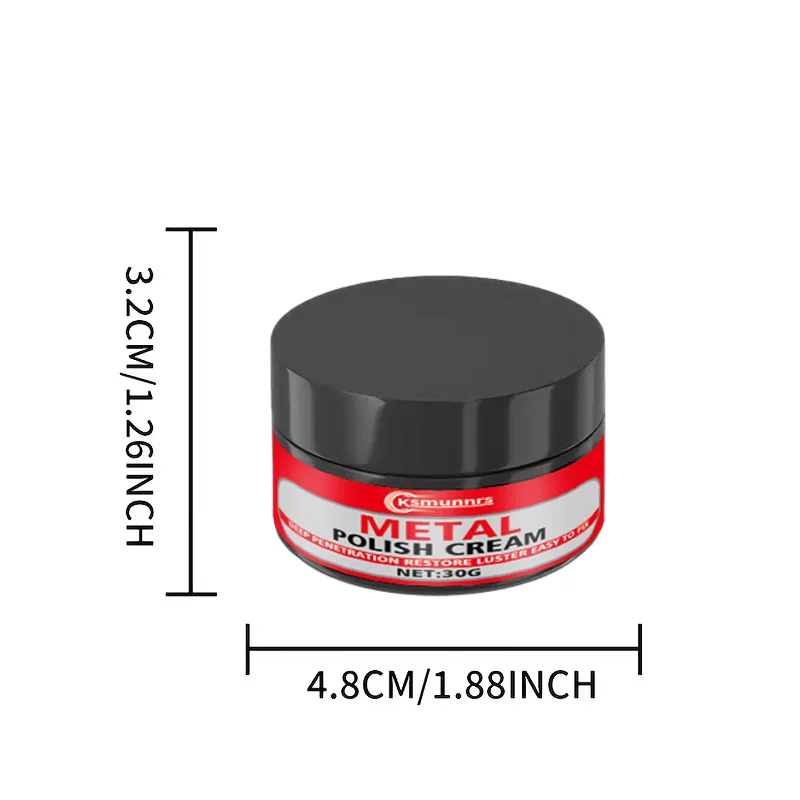 다용도 구연산 크림: 금속 광택제, 오래 지속되는 자동차/주방/욕실 광택