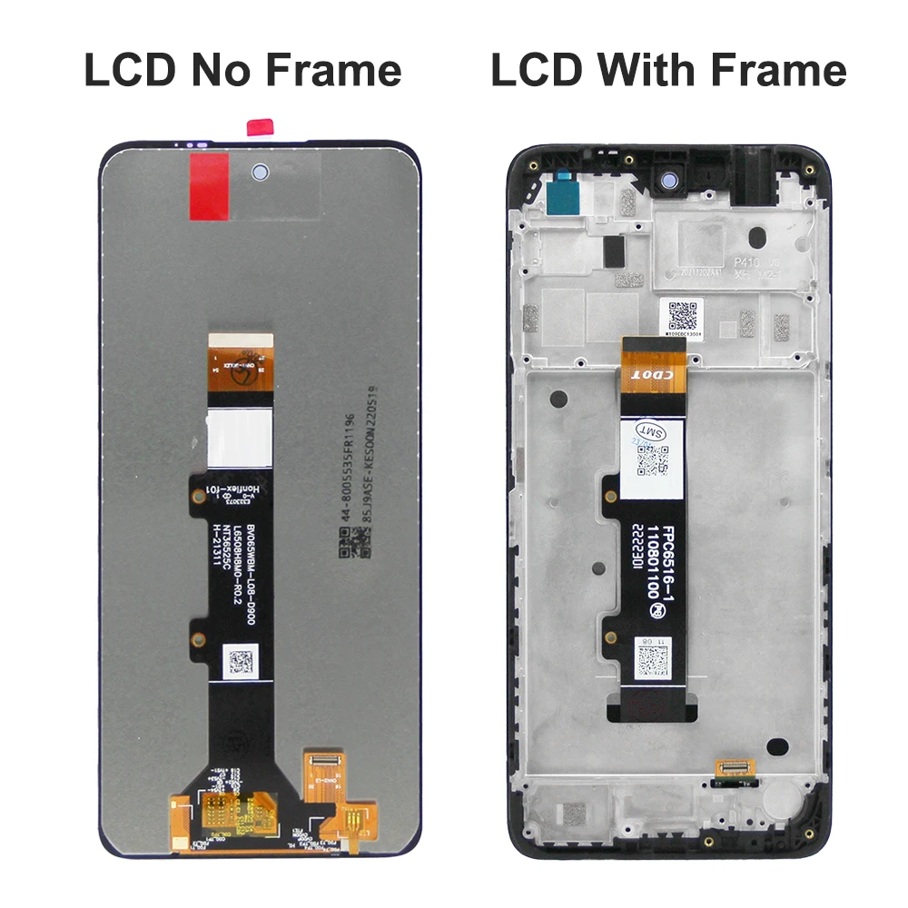 6.5'' Screen For Motorola Moto G22 LCD Display Touch Screen Digitizer Assembly Replace For Moto G22 XT2231-2 LCD With Frame