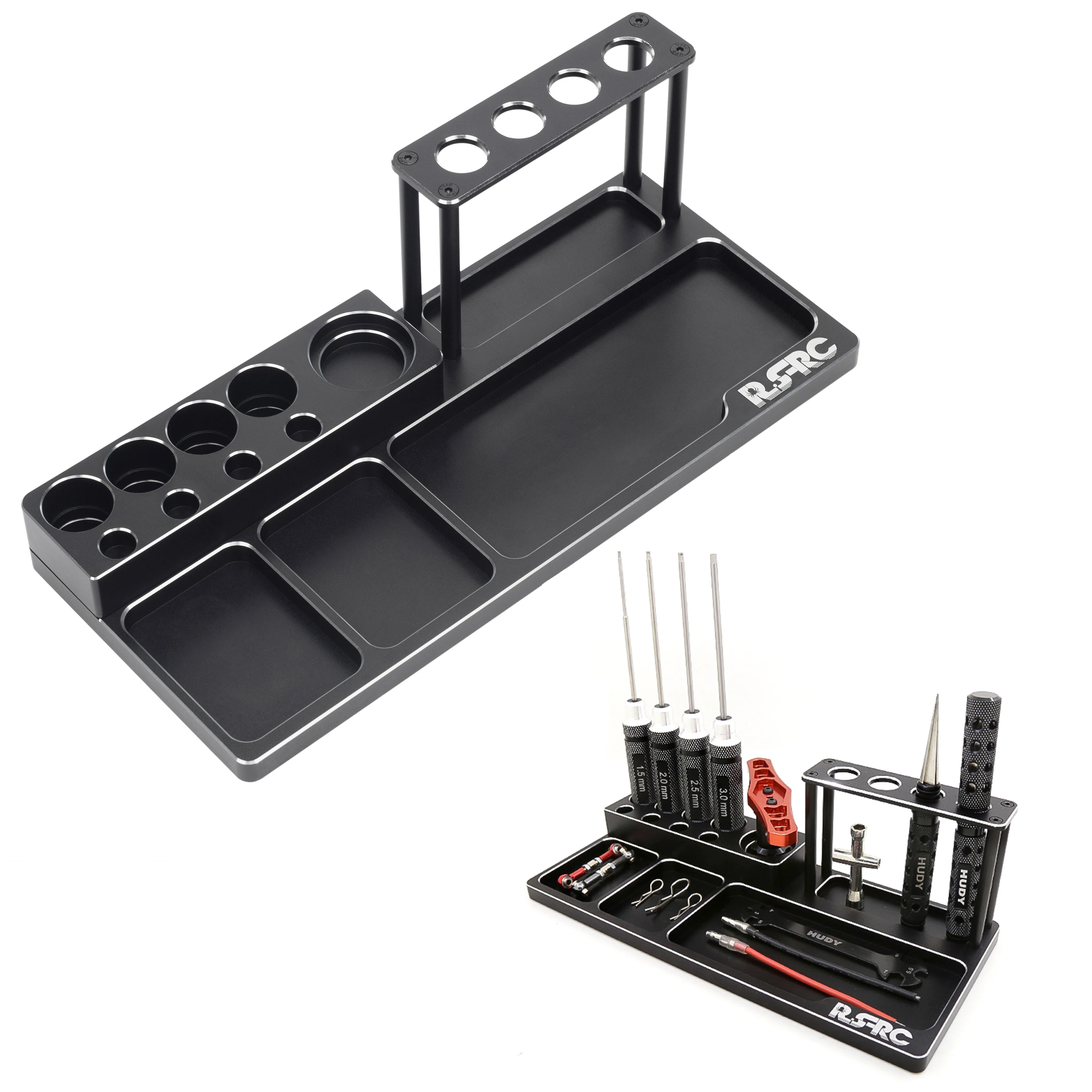 

RC Model Car Screwdriver Holder Repair Tool Shelf Hex Screwdriver Tool Rack Storage Screw Tray for 1/10 1/8 Crawler Off-road Car