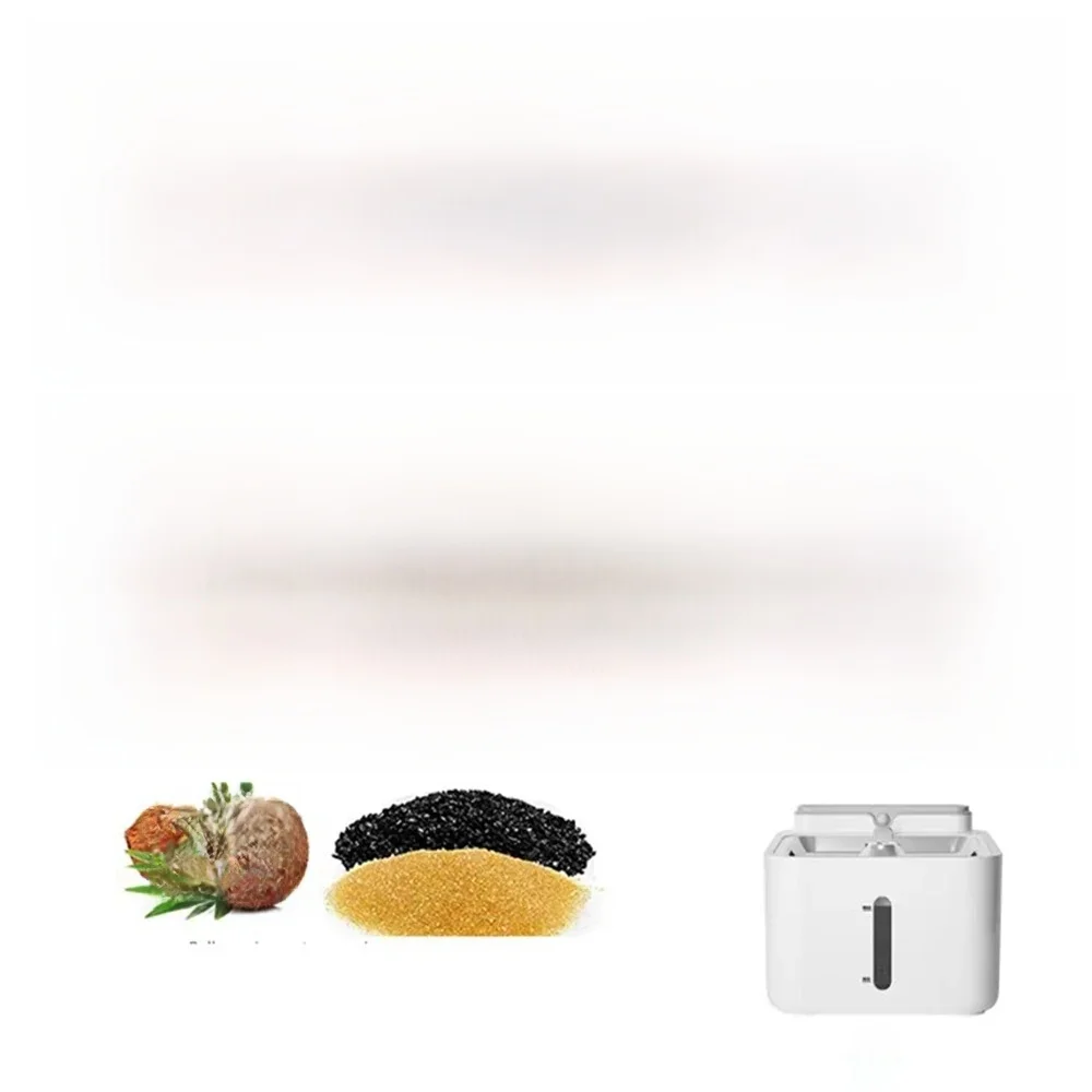 Fontaine d'eau pour chat, filtres de remplacement à charbon actif, coque de noix de coco, résine de charbon actif, distributeur d'eau pour animaux de compagnie, élément filtrant