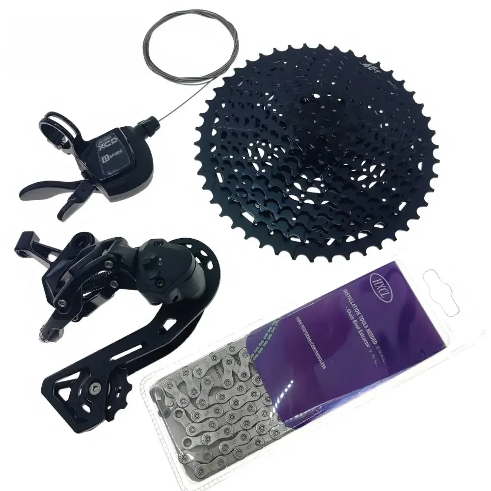 AliExpress NONE MicroSHIFT MTB Bike 1x11 Speed Derailleur Groupset XCD XPRESS PLUS Shifter + RD + Chain + 11V Cassette 46T Bicycle shifters part