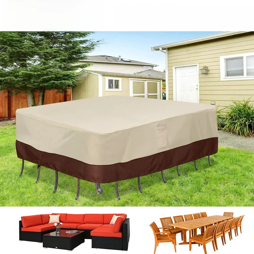 55 Maten HEAVY DUTY Outdoor Waterdichte Terrasmeubilair Set Cover Tuin Regen Sneeuw Winddicht Anti-UV Cover voor Bank Tafel Stoel - afbeelding 2