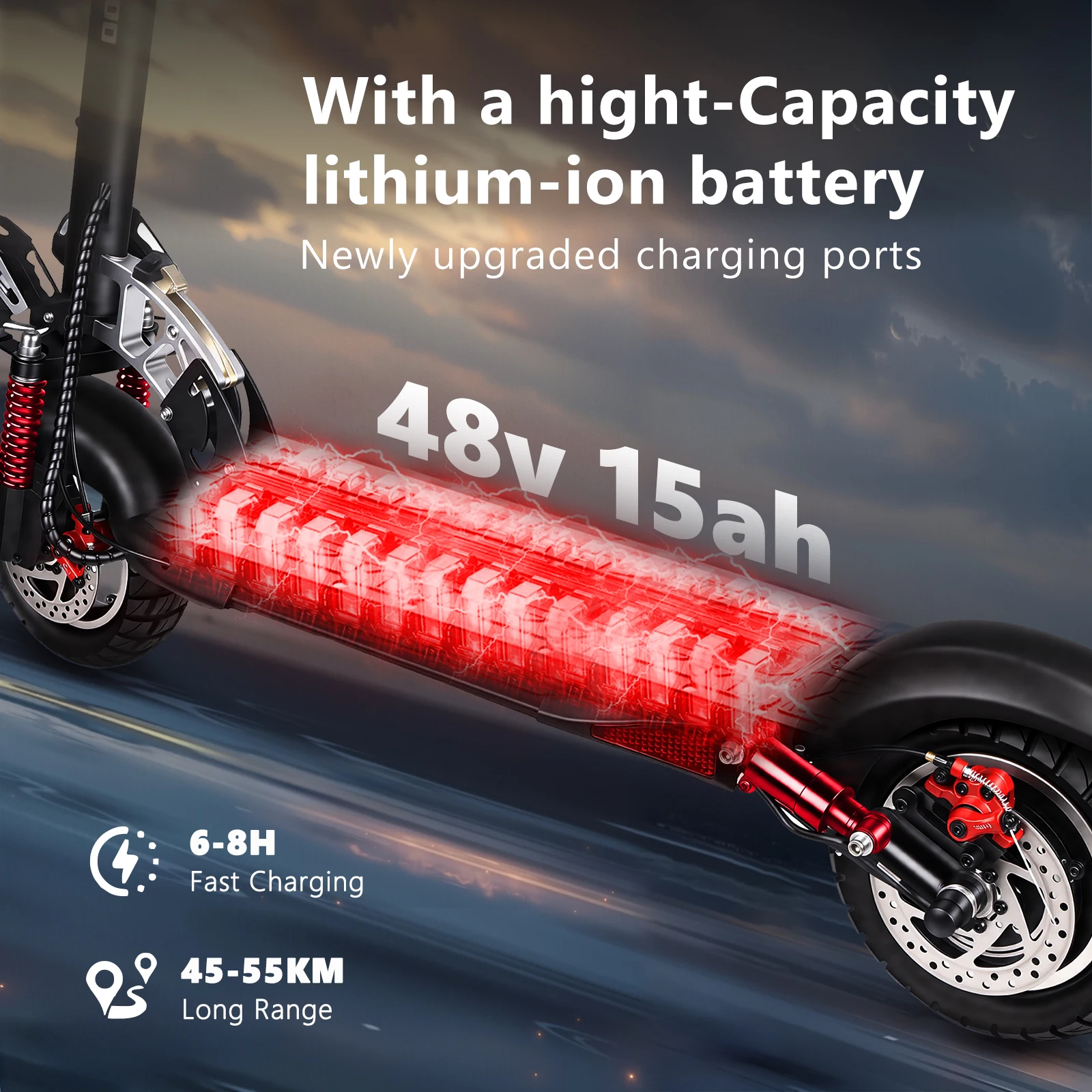 SUNNIGOO N3LMAX 800W 15AH Electric Scooter 10