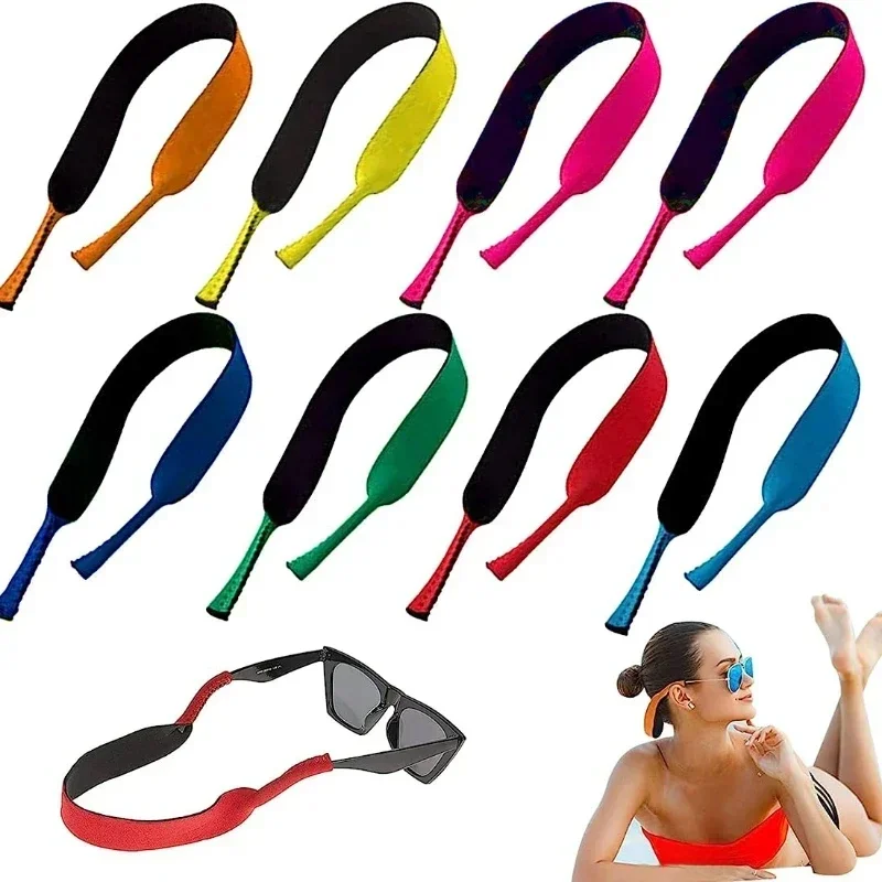 1 szt. Okulary pływające okulary przeciwsłoneczne rozciągliwy pasek pasek uchwyt na przewód neoprenowe okulary przeciwsłoneczne opaska do okularów Floater Cord 42*2cm — zdjęcie 2