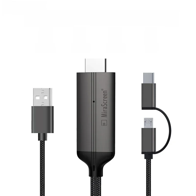 Mirascreen LD36 – Clé USB de diffusion HD sans fil pour TV, câble USB Type C, Plug & Play, écran miroir pour Android et HDTV