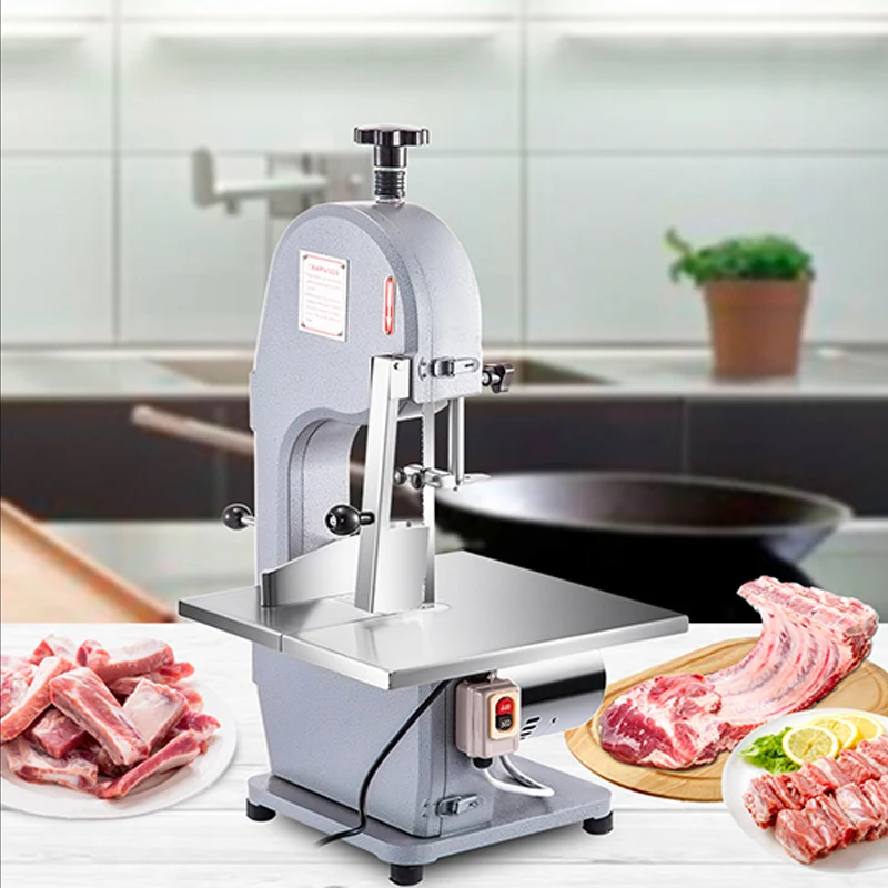 Commercial Butcher Saw Machine Electric Fat Cattle Mutton Cutting Bone Sawing Trotters Steak Hot Pot Frozen Meat Planing Slices