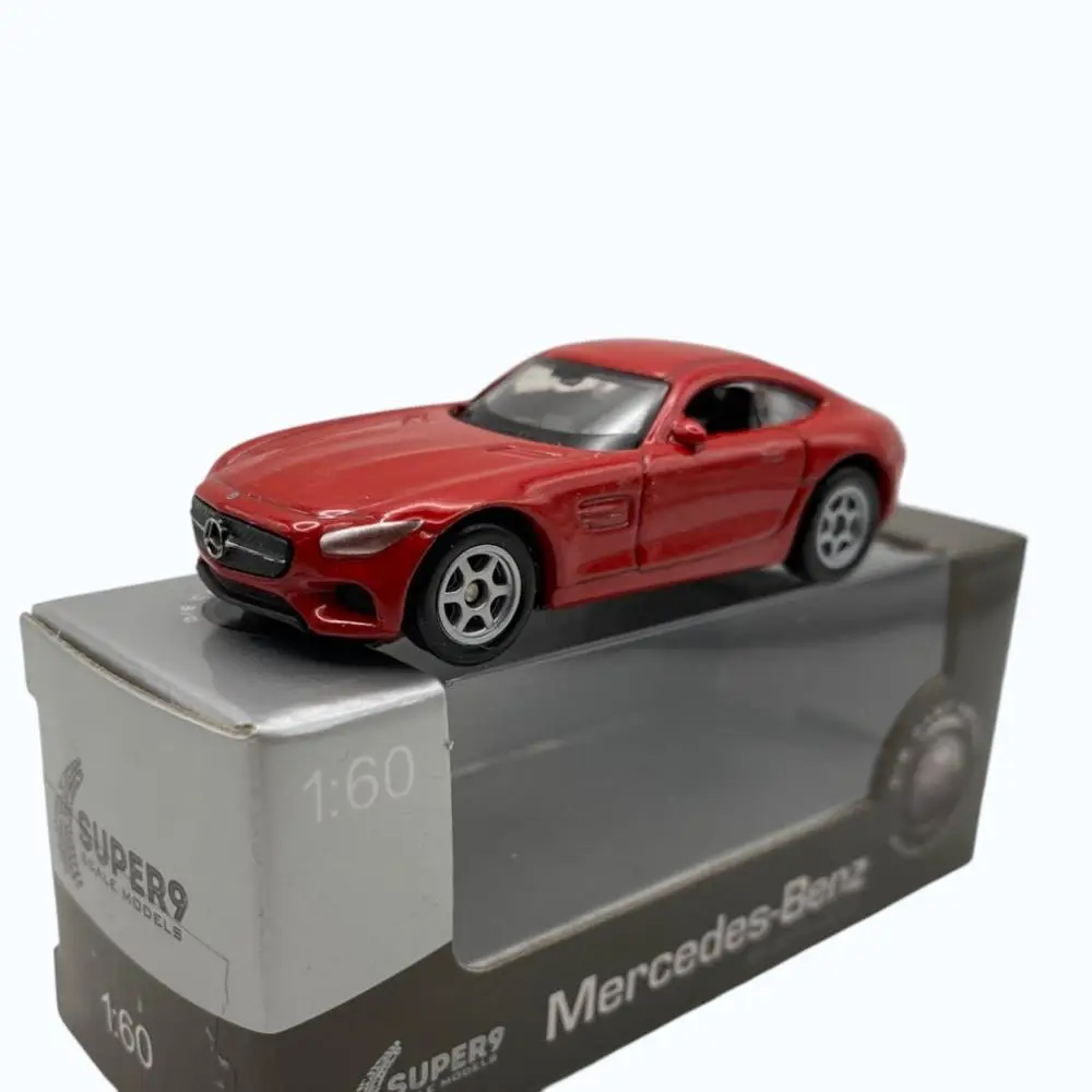 Welly, Voiture de sport allemande haute performance Benz Gt, Conception deux places axée sur la compétition et la luxe, Échelle 1:60, Miniature moulée sous pression de 5-7 cm, Voitures de collection, Nouvelle emballage d'origine, Sans fascicule