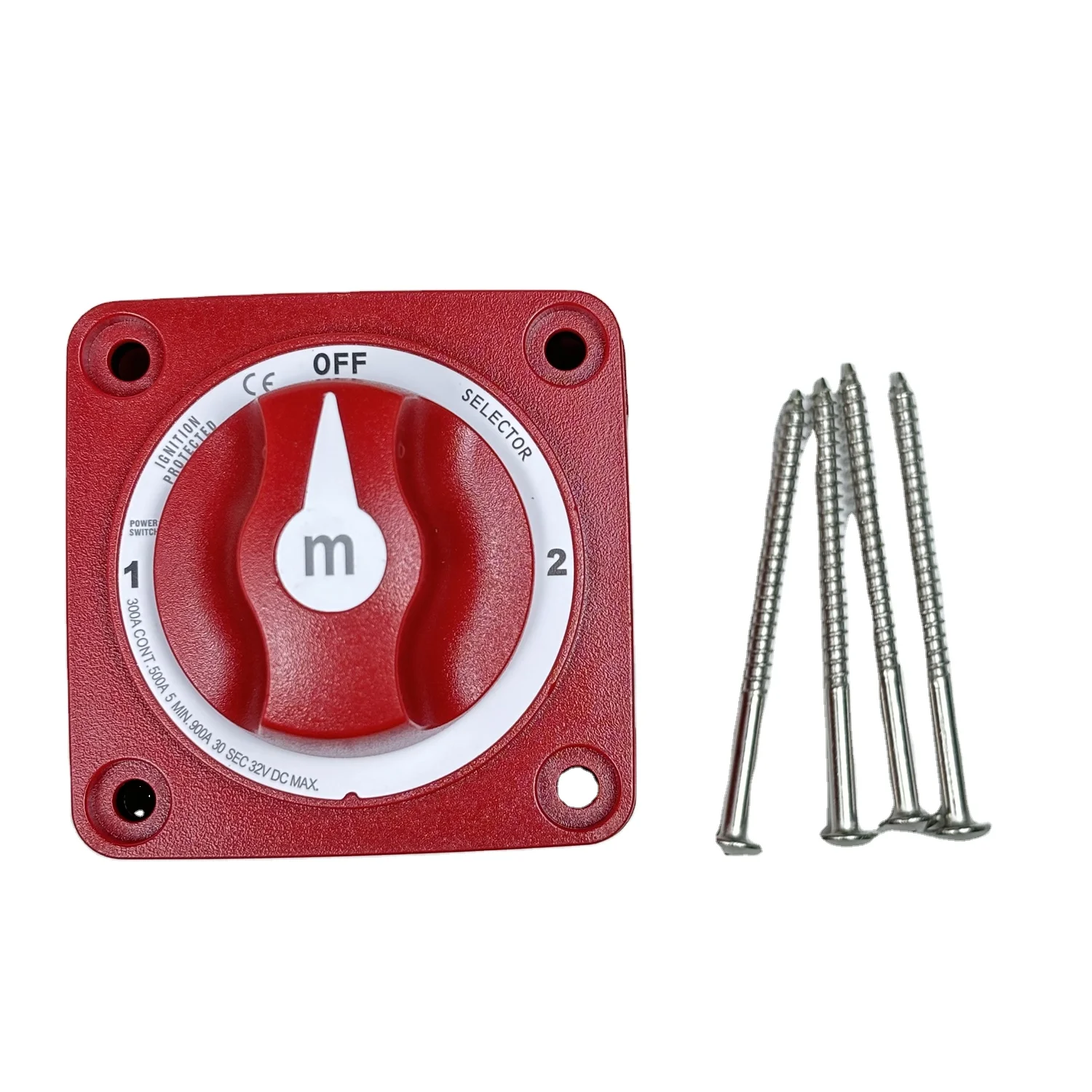 6008 m-Series Selector 3 Position Battery Switch - Red