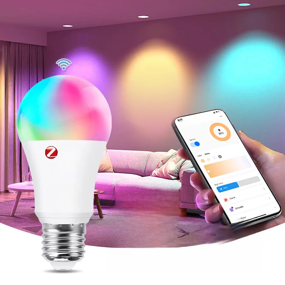 Ewelink WiFi Zigbee Smart Bulb E27 LED Lamp RGB+WW+CW 18W 15W Żarówka Współpracuje z Alexa Google Home Alice Wymagany koncentrator Zigbee — zdjęcie 2
