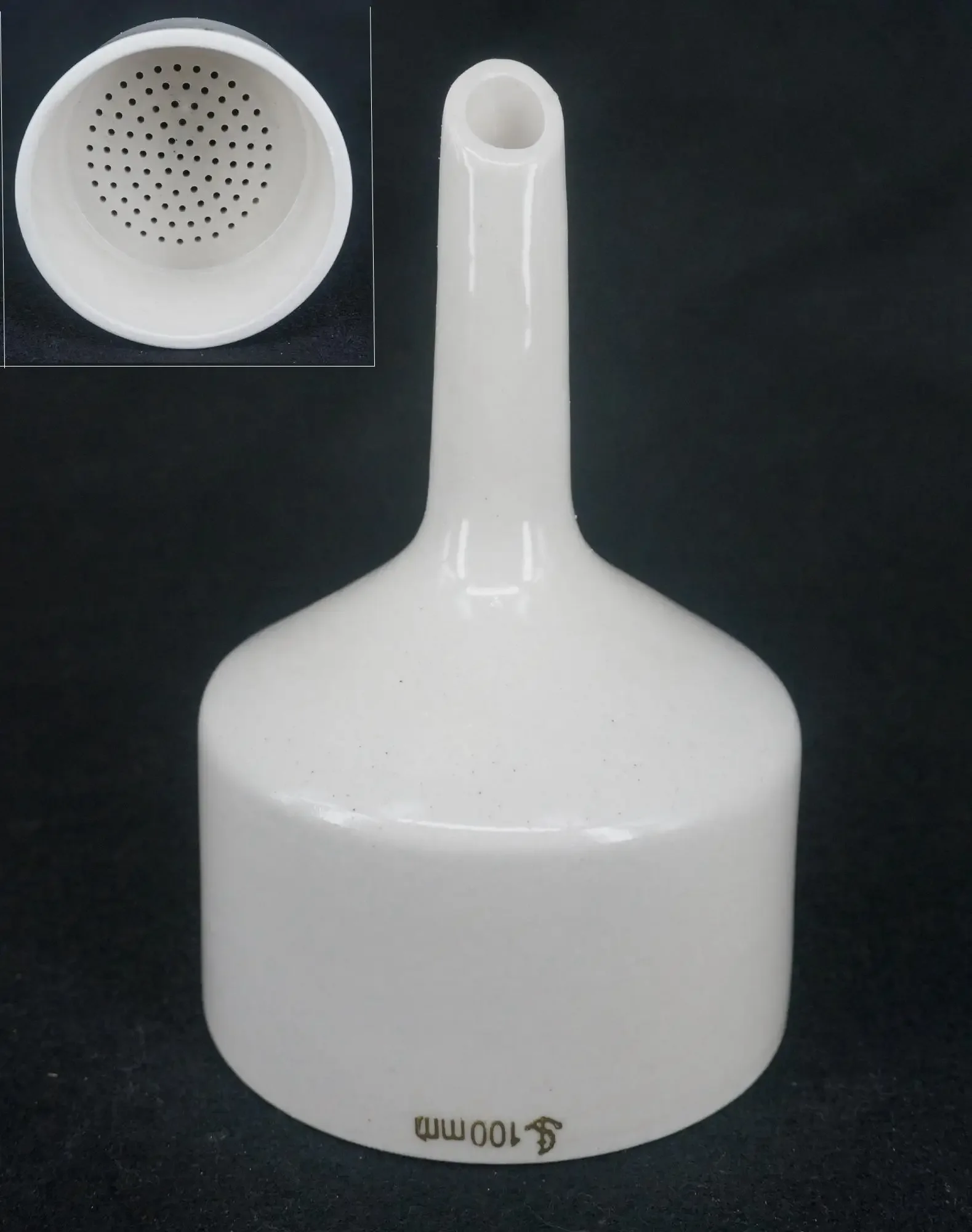 100mm porcelanowy lejek Buchnera laboratorium chemiczne zestaw filtrów do filtracji narzędzia lejek porowaty — zdjęcie 2