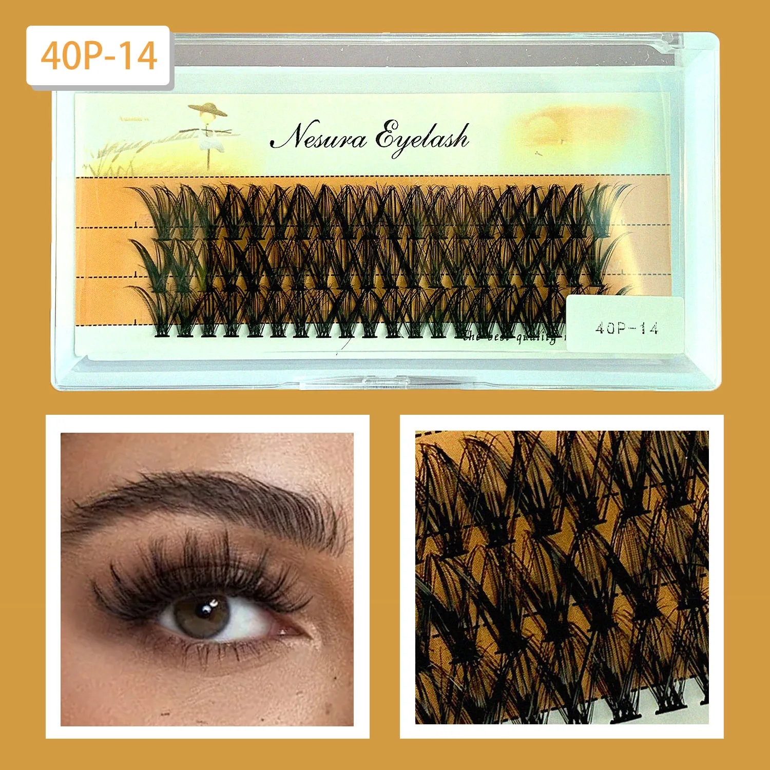 20/30/40D Uitgebreide wimpers Natuurlijke wimpers 1 doos/60 stuks 3D persoonlijke natuurlijke wimper make-up tool