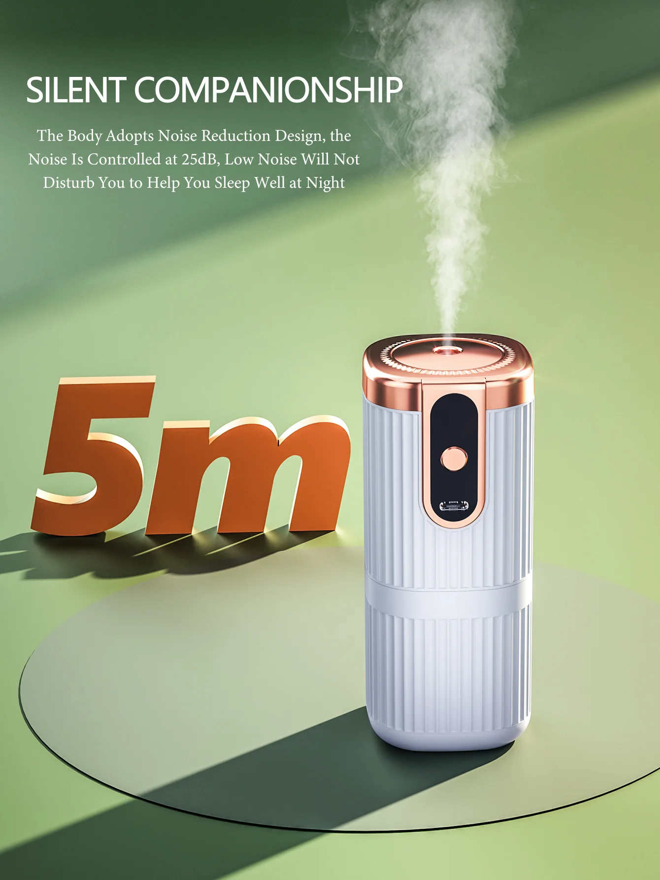 Rechargeable Mini Essential Oil Diffuser 5 Gear Aromatherapy Machine Large Mist Air Humidifier For Home Car Office Use image 2