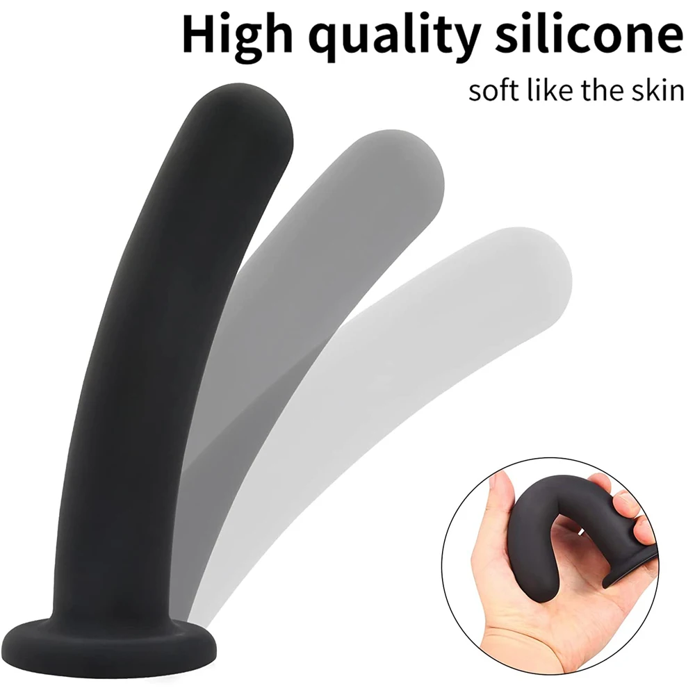 Ass Plug 3 Size Black Dildos Butt Plug Prostate Massager Anal Plug Female Masturbation Anus Dilator  Adult Sex Toys For Male