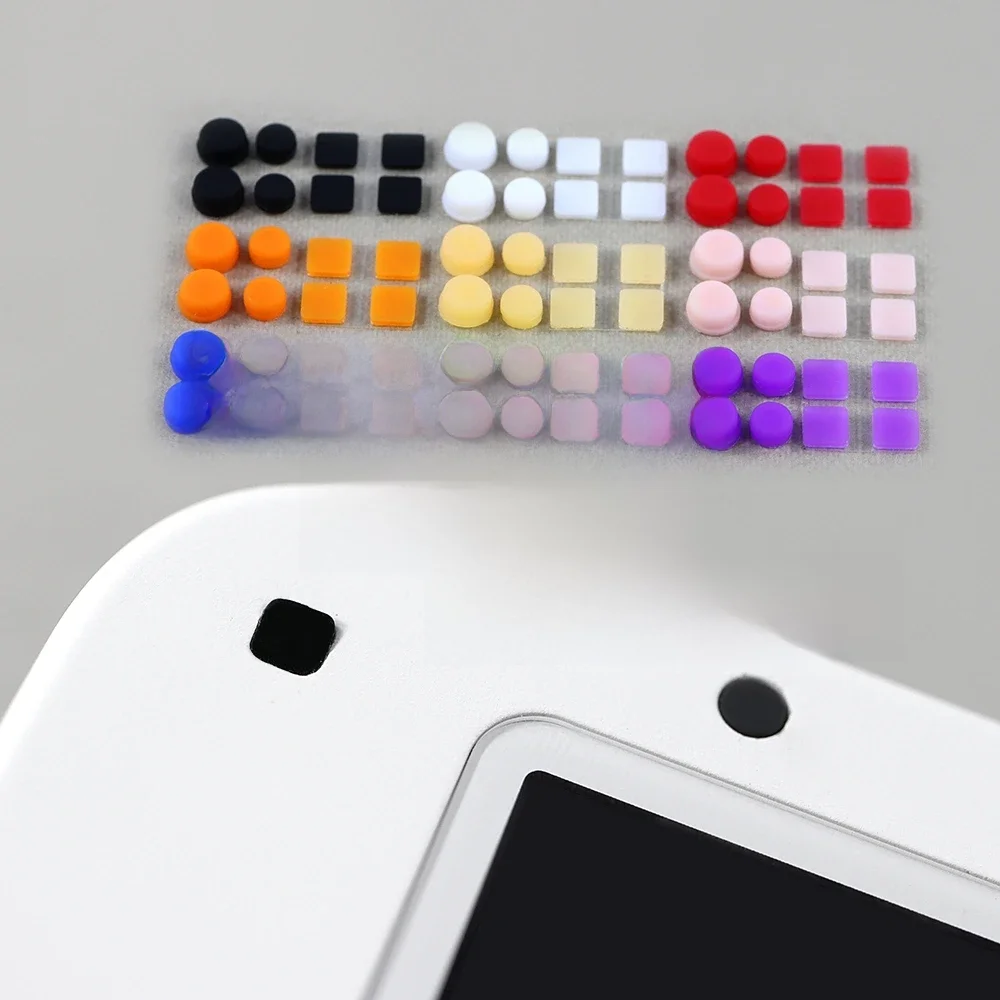 2sets Neue Obere und Untere Schraube Gummi Füße Abdeckung Für 3DSLL/3DS XL Schraube Staub Stecker Abdeckung gummi Stecker