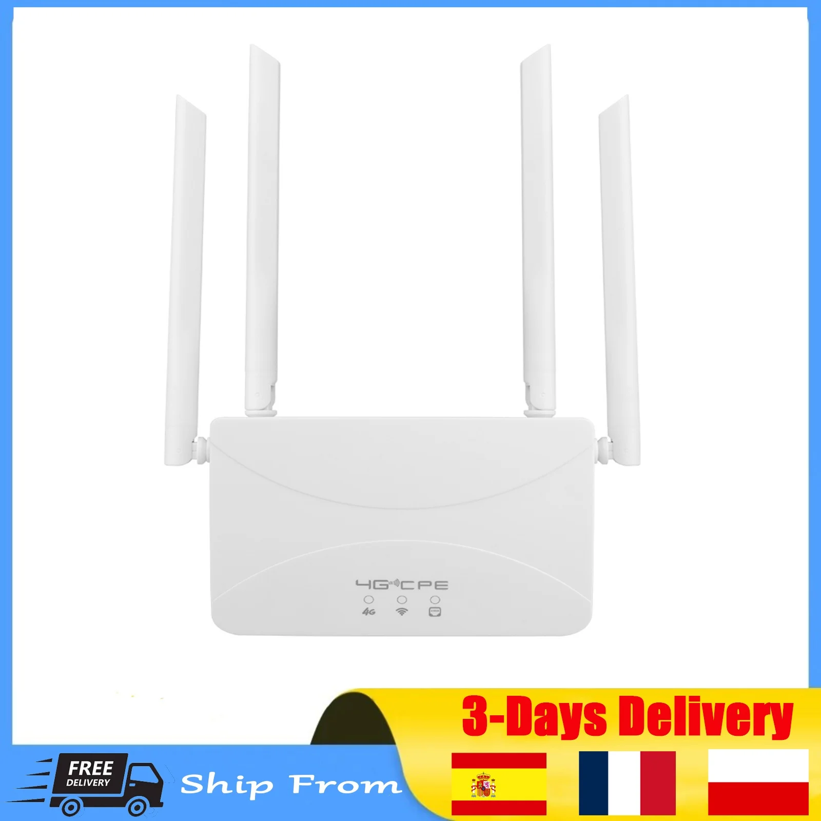 External Antennas Power Signal Booster Hotspot Smoother Wired Connection Intelligent Micro SIM Card 4G LTE WIFI Router 150Mbps