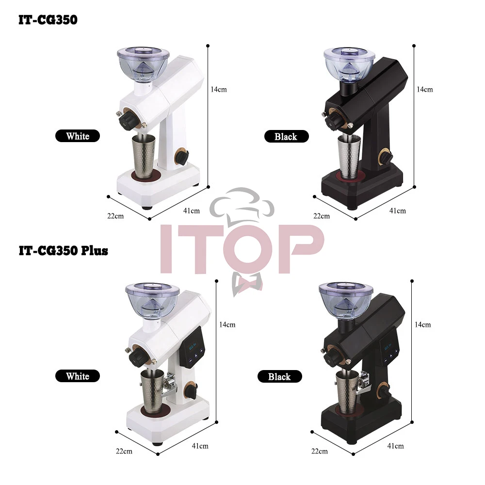 ITOP Hand Brewed Coffee Grinder 80MM Ghost Tooth Burr Slow Grind Coffee Grinder Adjust Speed Titanium Burr Quantitative Mill