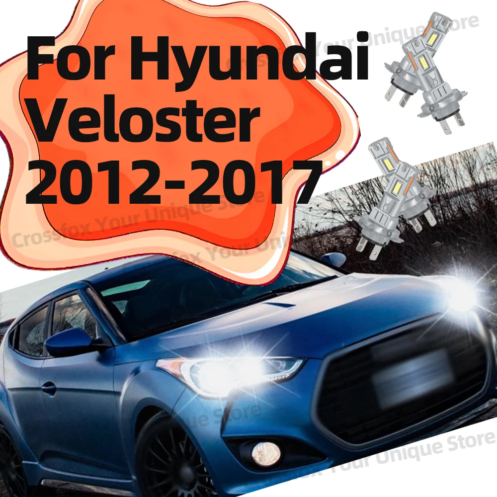 

2/4x для Hyundai Veloster 2012 2013 2014 2015 2016 2017 автомобильные фары 180 Вт 30000LM высокие и низкие фары 6000K 3570 CSP Plug&Play