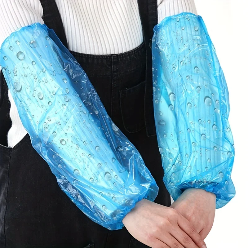 Waterproof Plastic Oversleeves Protector Disposable BBQ Protect Antifouling Oil-proof Kitchen Cooking Sleeves Home Accessories